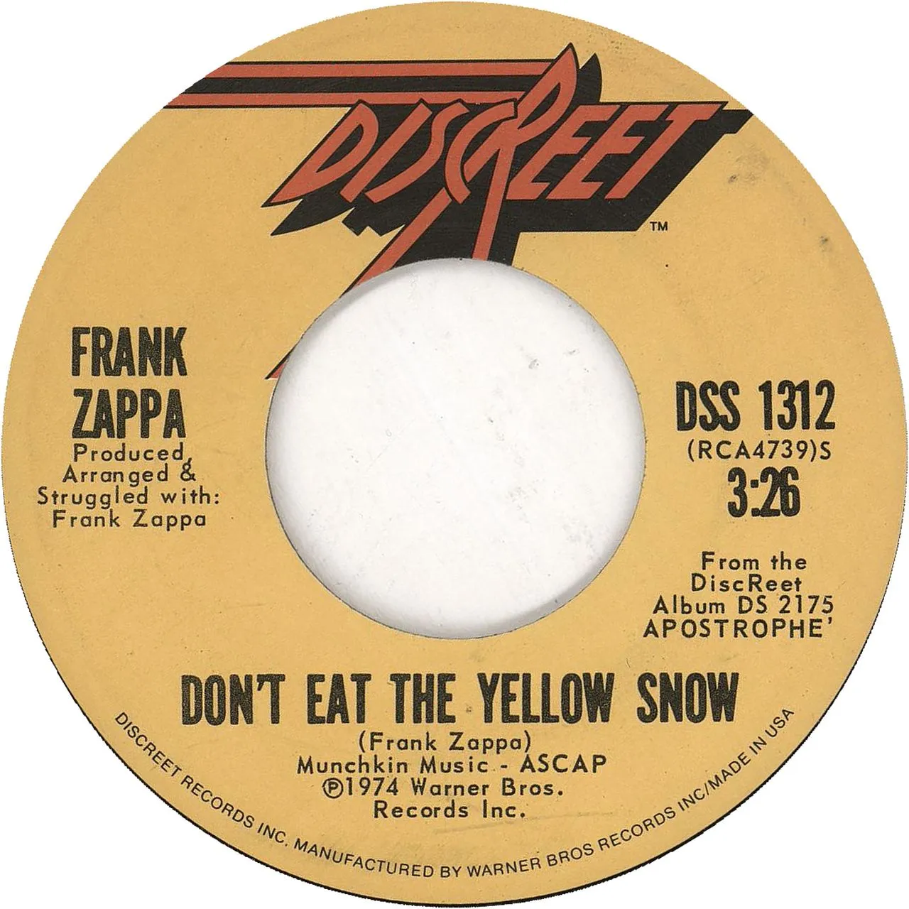 famous record by Frank Zappa